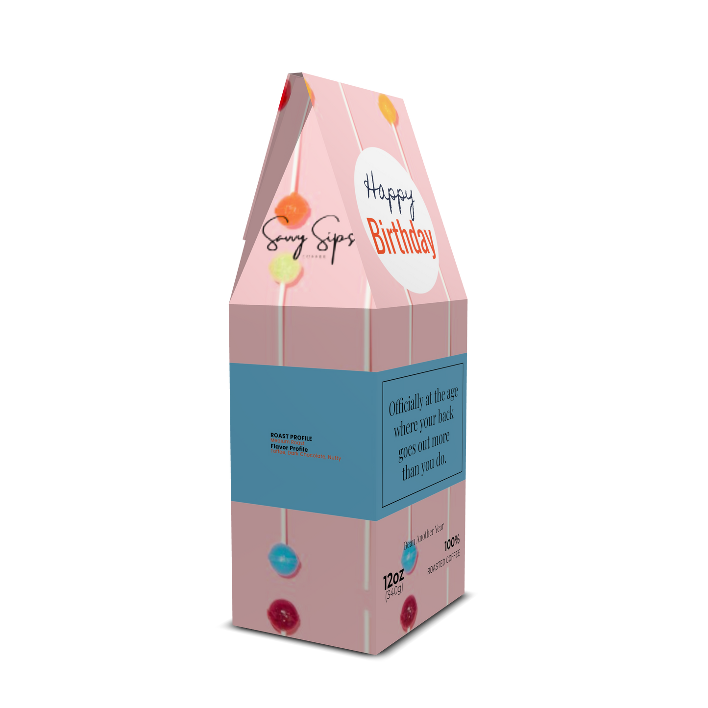 Happy Birthday, Back Humor (12oz Bag)